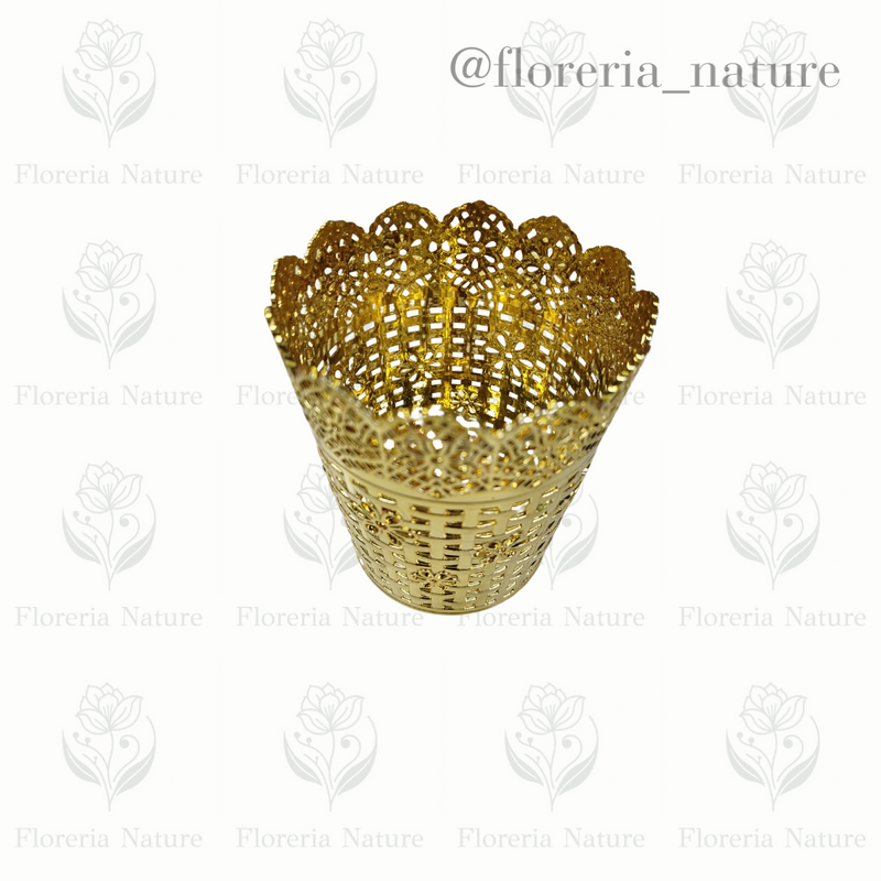 Florero Dorado p